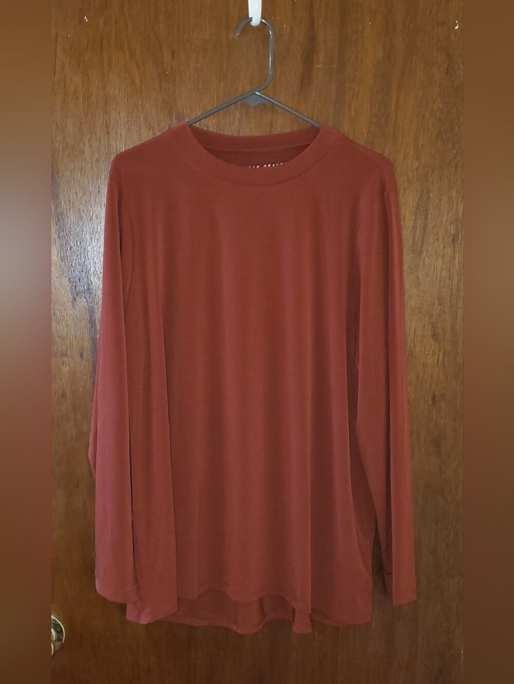 NWOT Susan Graver Liquid Knit Long Sleeve Top Sz Xl